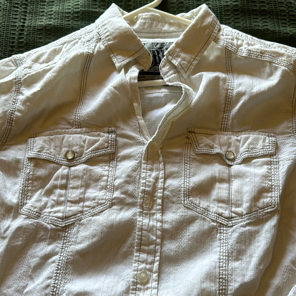 White button down
